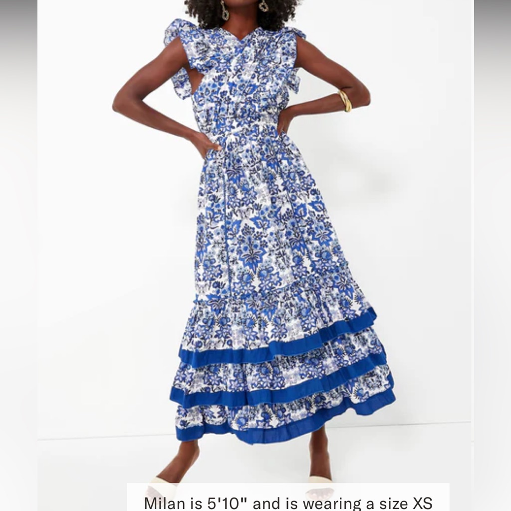 Anna Cate Bright Royal Jameson Midi Dress